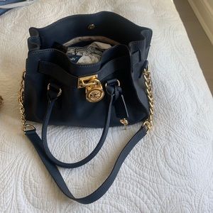 Navy blue Michael Kors purse